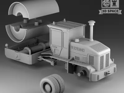 asphalt skating rink 3D print model