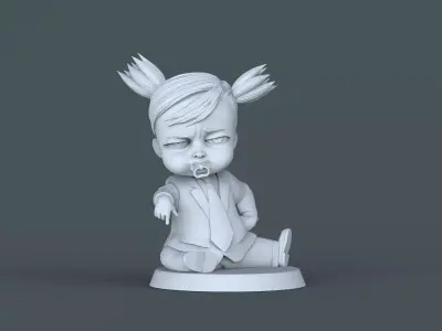 Boss Baby-girl 02 3D print model