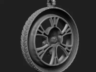 Skull pendant jewelry Biker vol10 3D print model