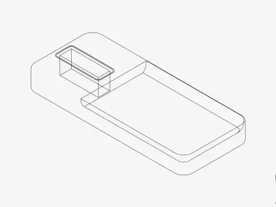 Shower - Soap Dish - Luxury - Garment Low-poly 3D model
