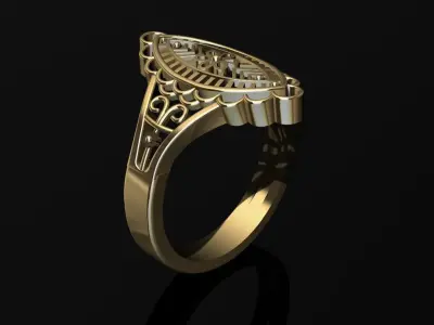 ANILLO ESTILO FILIGRANA  3D print model