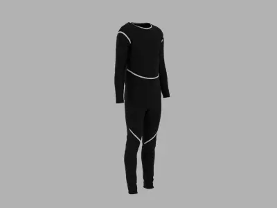 Sport Suit Low-poly 3D model