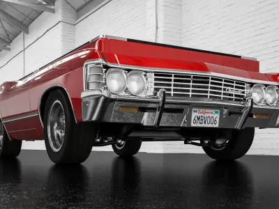 Pool Table Chevrolet Impala 1967 3D model