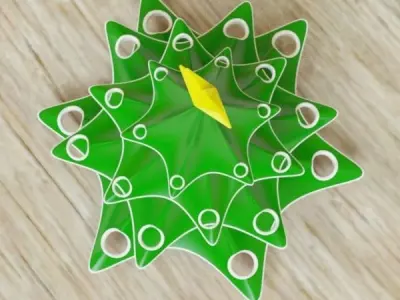 Stylish christmas tree 3D print model