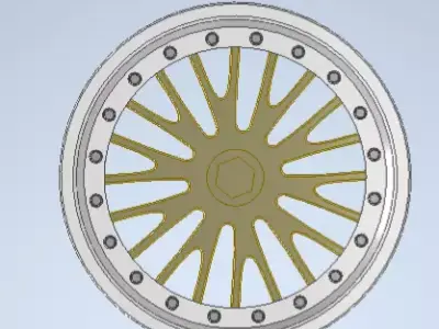 3D MODEL BBS RIM LE MANS STYLE  3D print model