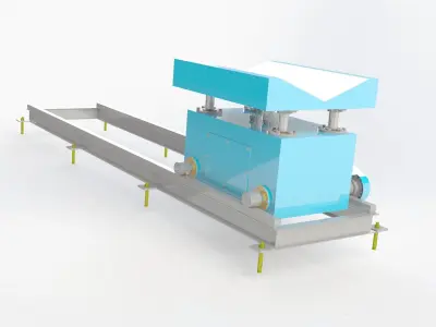 Hydraulic coil cart 3D print model