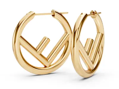 Fendi Earrings 3D print model