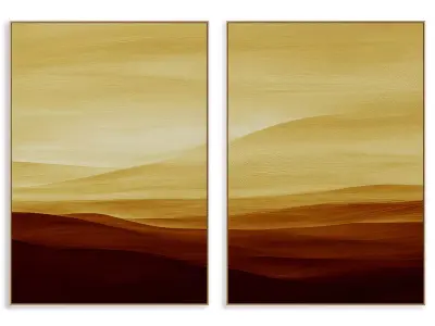 Abstract Painting Frame set 3D model 353