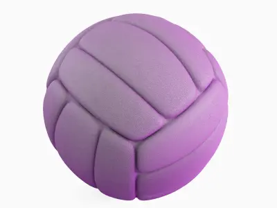 Simple Volleyball Ball 06 3D model