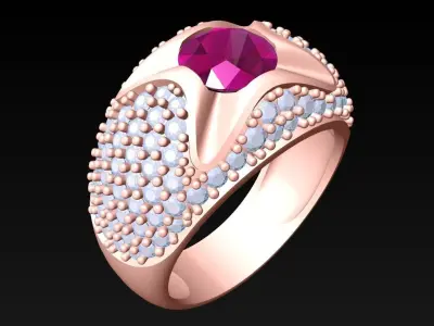 Diamond Ring  - GN132 3D print model