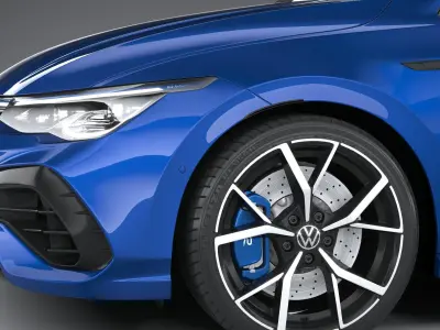 Volkswagen Golf R Estate 2022 3D model