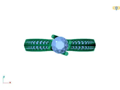 Women Ring 3DM Womens Ring 3d models 3D print model 3D print model 9