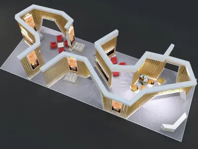 Exhibition - Area - 25X9-3DMAX2010-08 3D model