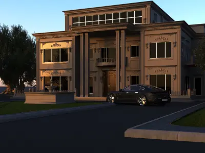 classic villa 2 3D model