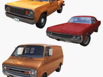 Dodge collection 3D Model Pack