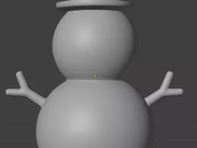 snowman 3D print model