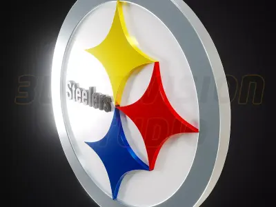 Pittsburgh Steelers logo - Cinematic - 3D print 3D model