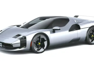 Ferrari SC40 2025 LowPoly Low-poly 3D model