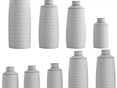 Straight Sided Ginger Jars by Rhian Malin Ceramics 3D model