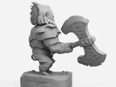 Axe Chibi - DOTA 2 - 3D Print Collection 3D print model