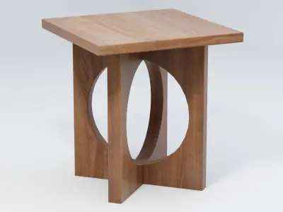 Modern Accent End Table 3D model