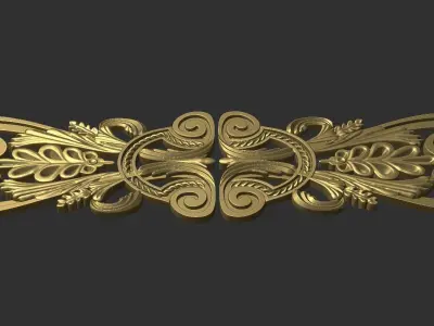 Carved decor onlay 3D print model