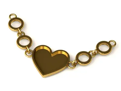 Heart Pendant P 033 3D print model