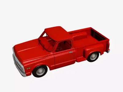 1970s Early Vintage Pickup 3D model 3D model
