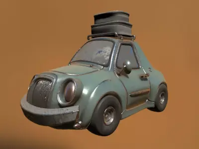Cartoon Car Classic 3D model