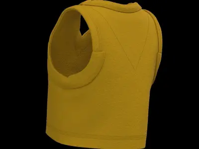 Female sweater vest 3D model