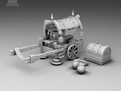 Merchant Carriage 3D print model