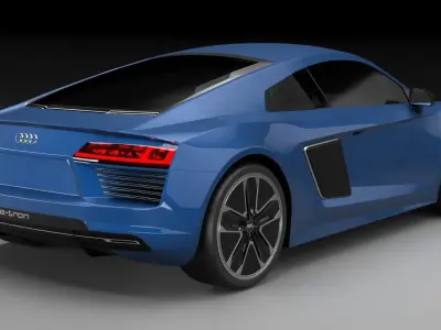 Audi R8 E-Tron 2016 3D model