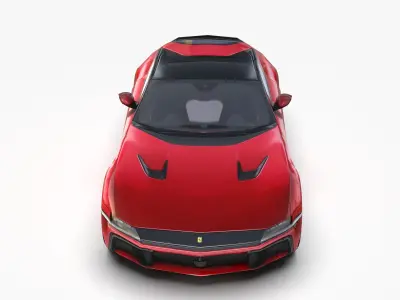 Ferrari 12 Cilindiri 2025  Low-poly 3D model