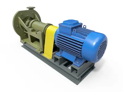 Pump centrifugal 3D model