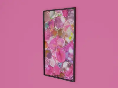 Boble Rose  picture framed Free low-poly 3D model
