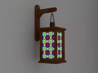 Traditional Persian Lantern-Classic Middle East Decorative Lamp Low-poly 3D model