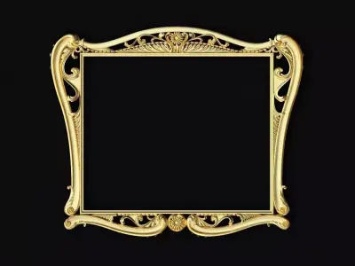 carved mirror 3D model 3