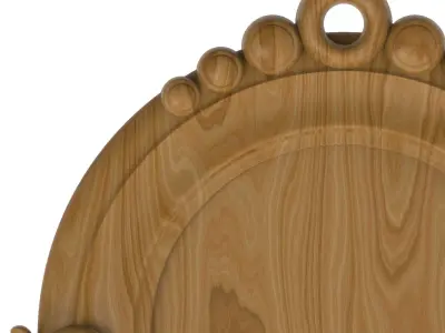 Carved picture frame STL 3D model 19