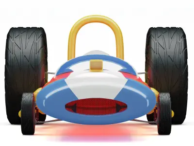 Wacky Races - Turbo Terrific Free 3D model