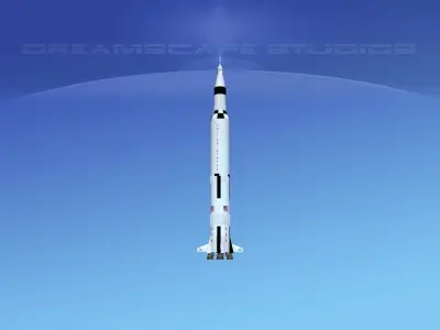 Saturn V Launch Vehicle 3D model