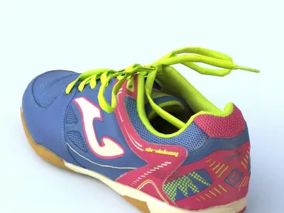 Sneaker Low Poly soccer shoe Low-poly 3D model