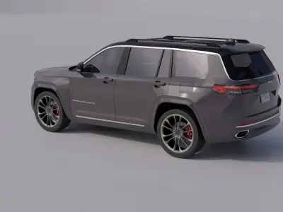 Jeep Grand Cherokee Low-poly 3D model
