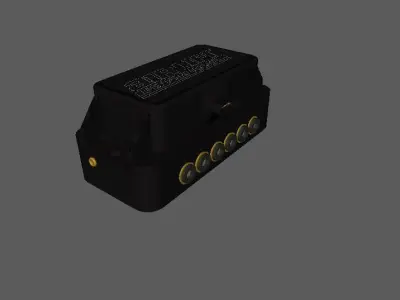 Bloco De Valvulas Low-poly 3D model