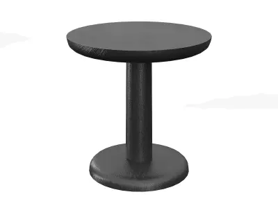 PON Table BlackAshWood Low-poly 3D model