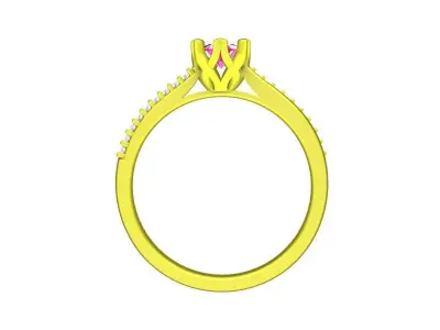 A5240 Fashion Diamond Women Ring 3D print model