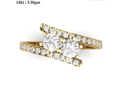 Wedding Ring  3D print model 25