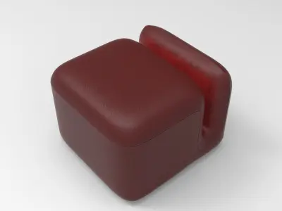 Copy Pouf Low-poly 3D model