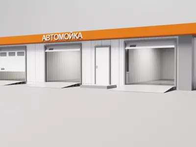 MOBILE CAR WASH 118m2 3D model