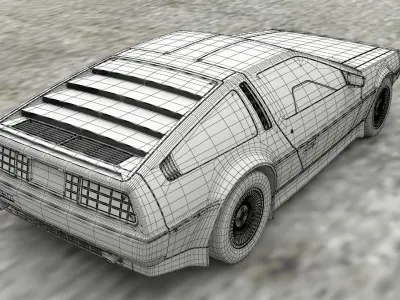 DeLorean 3D model