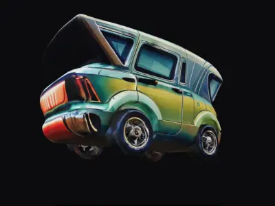 COOL CARS SolarRover TOY Collectable Model these WHEELS are HOT 3D Model Pack